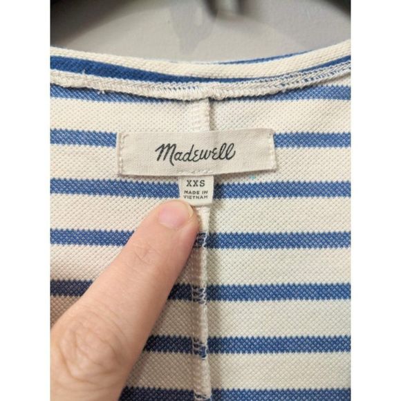 MADEWELL VACANCES Dress Short Stripe XXS - Picture 5 of 6